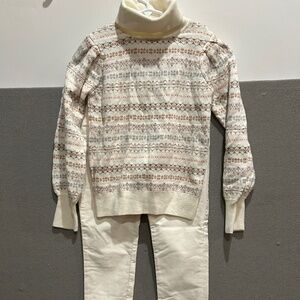 JANIE and JACK matching sweater and corduroy jeans (size 10)